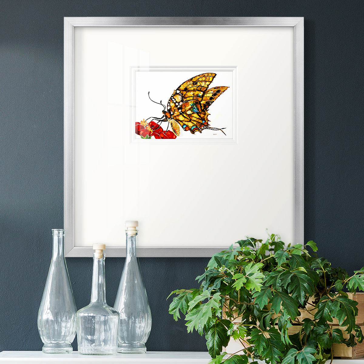 Wings II Premium Framed Print Double Matboard