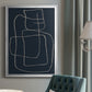 Shapes and Night Sky II - Modern Framed Canvas Print