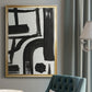 Inkwell Intersect I - Modern Framed Canvas Print