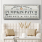Pumpkin Patch II - Floater Framed Canvas Print