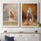 Horse Motion VII - Premium Framed Canvas 2 Piece Set - Ready to Hang