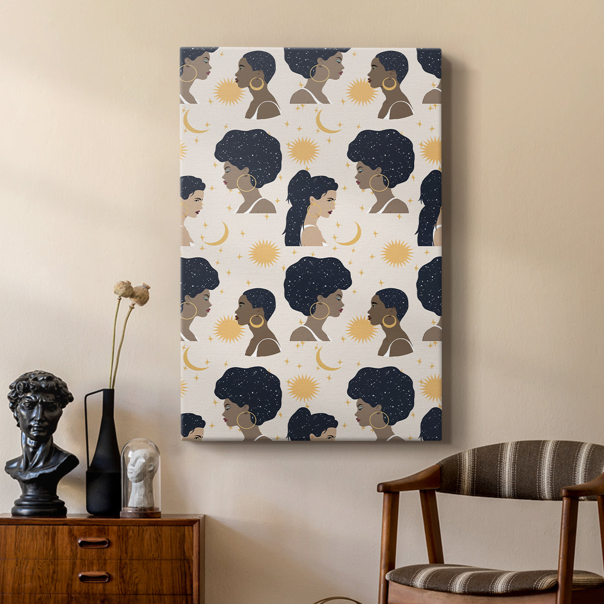 Heavenly Hair Collection E - Canvas Art Print