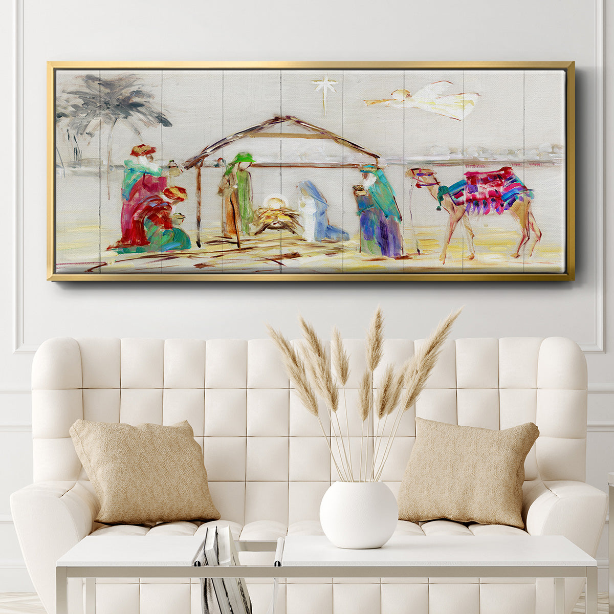Nativity - Floater Framed Canvas Print
