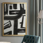 Inkwell Intersect II - Modern Framed Canvas Print