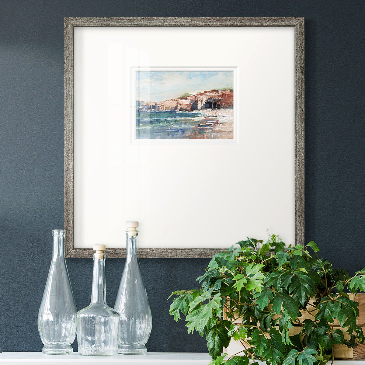 Sea Cliff Study II Premium Framed Print Double Matboard