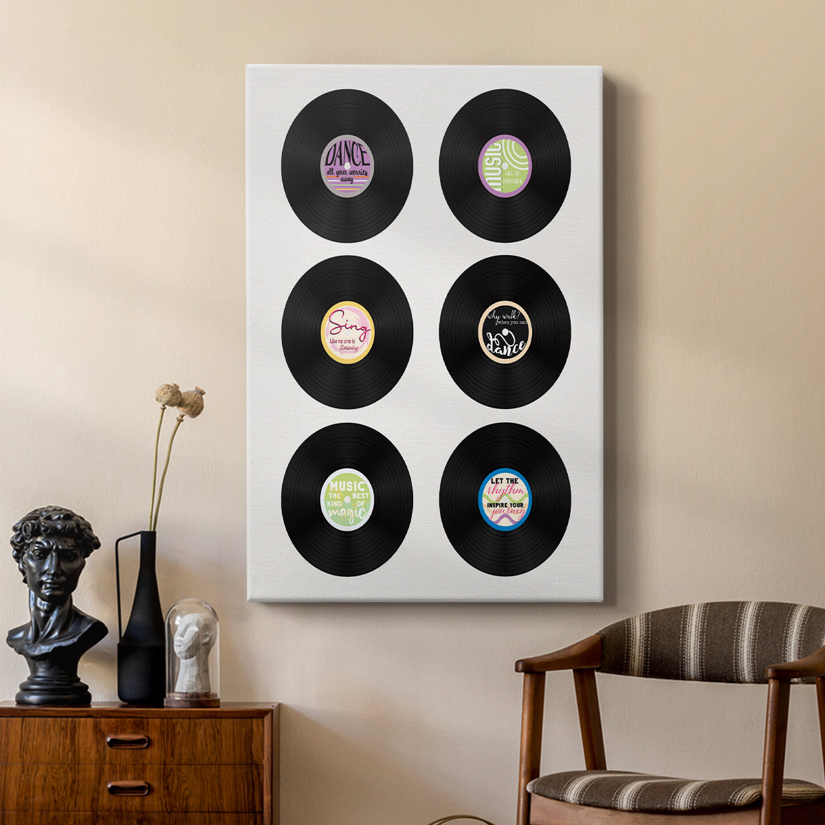 Vinyl Inspiration - Canvas Art Print