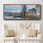 The Seine at Lavacourt, Winter, 1879 - Floater Framed Canvas Print