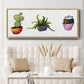 Vibing Succulents I - Floater Framed Canvas Print