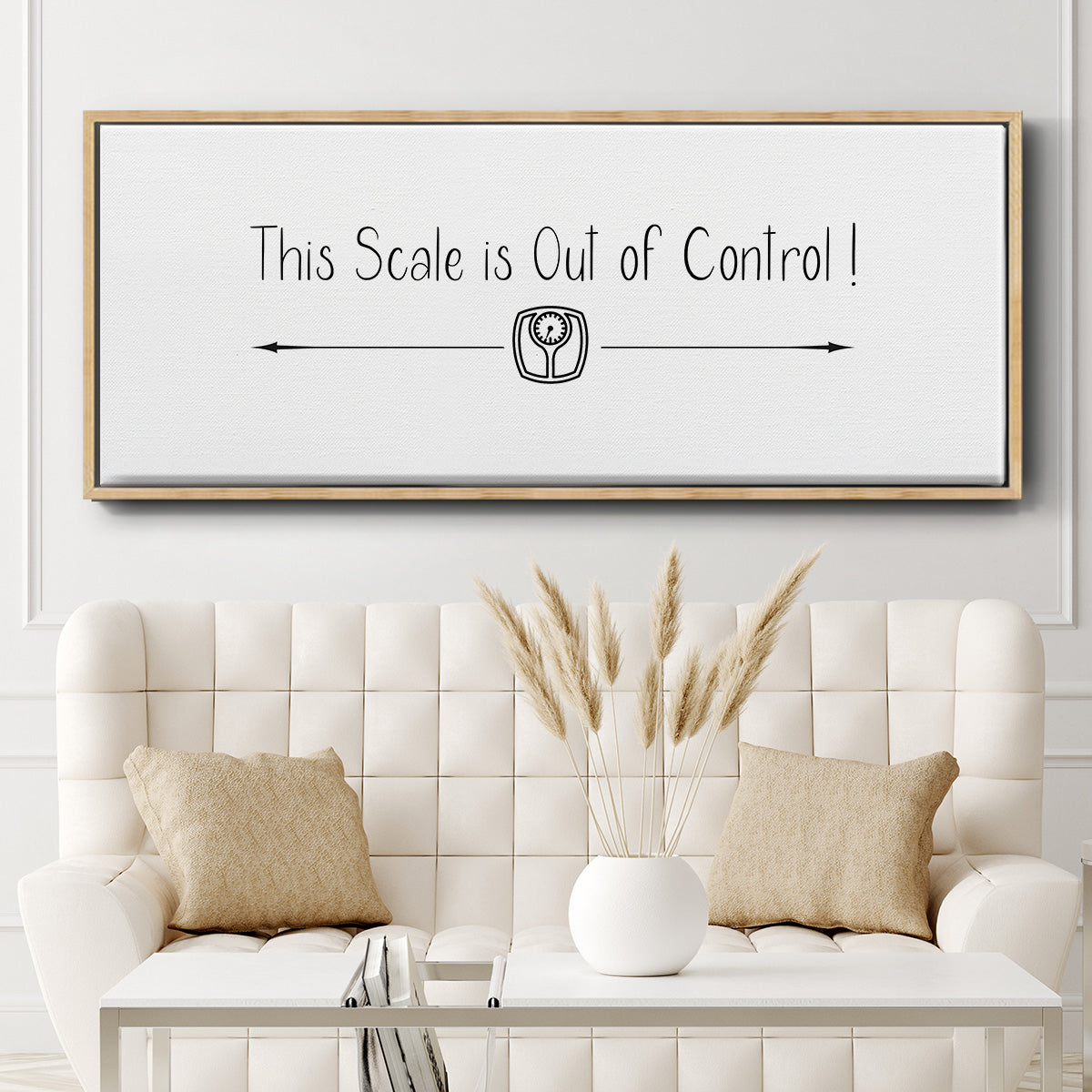 This Scale - Floater Framed Canvas Print