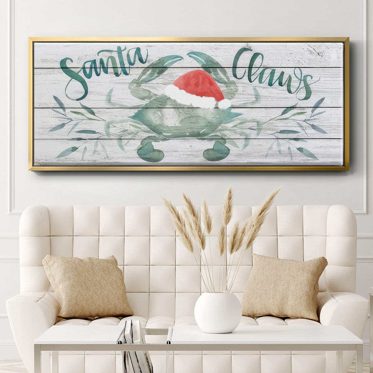 Tis the Seasun Collection D - Floater Framed Canvas Print