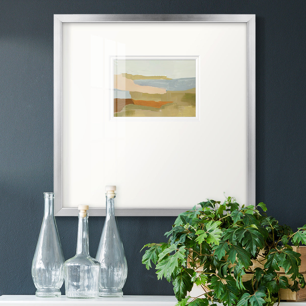 Stacked Landscape IV Premium Framed Print Double Matboard