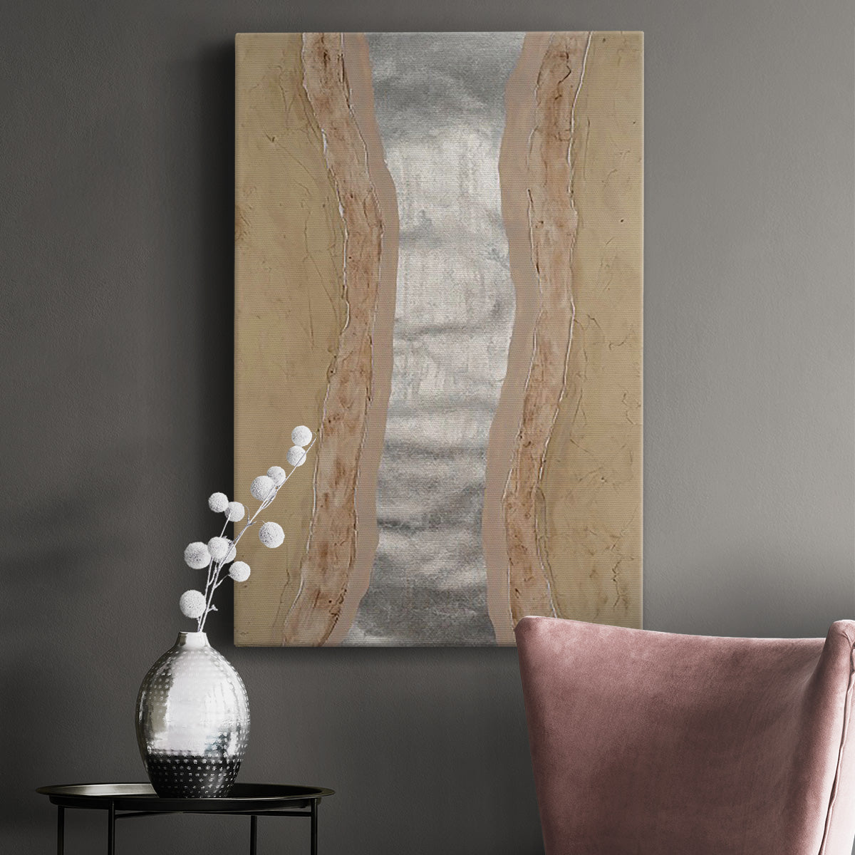 Silver Lake II Premium Gallery Wrapped Canvas - Ready to Hang