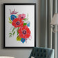 Brilliant Poppies II - Modern Framed Canvas Print