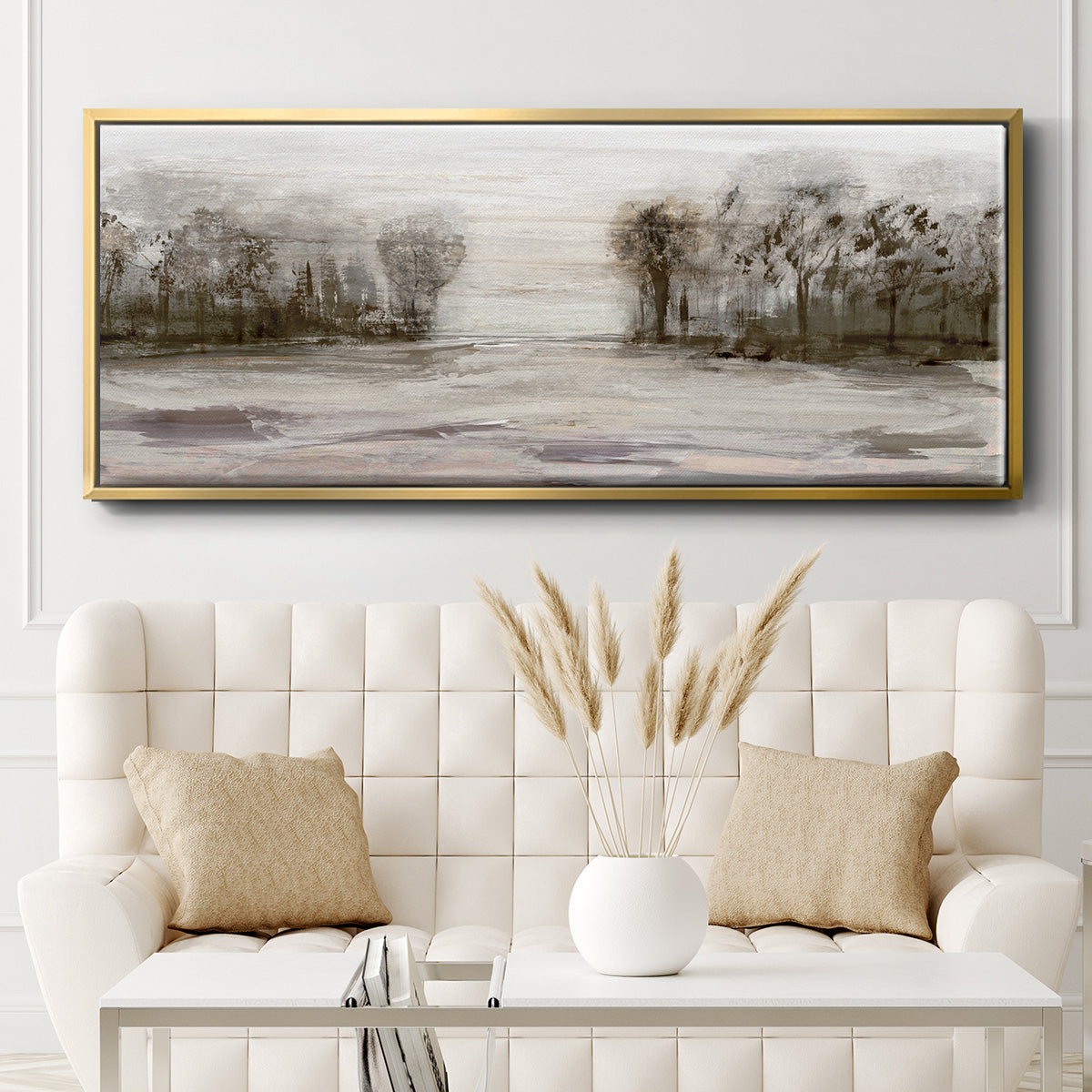 Near Graham Mountain - Floater Framed Canvas Print