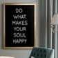 Soul Happy - Modern Framed Canvas Print