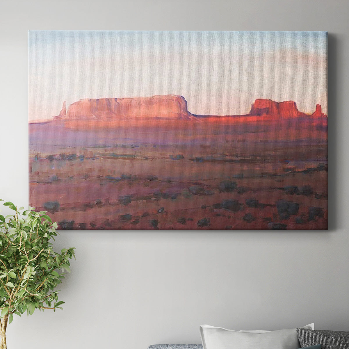 Red Rocks at Dusk I Premium Gallery Wrapped Canvas - Ready to Hang