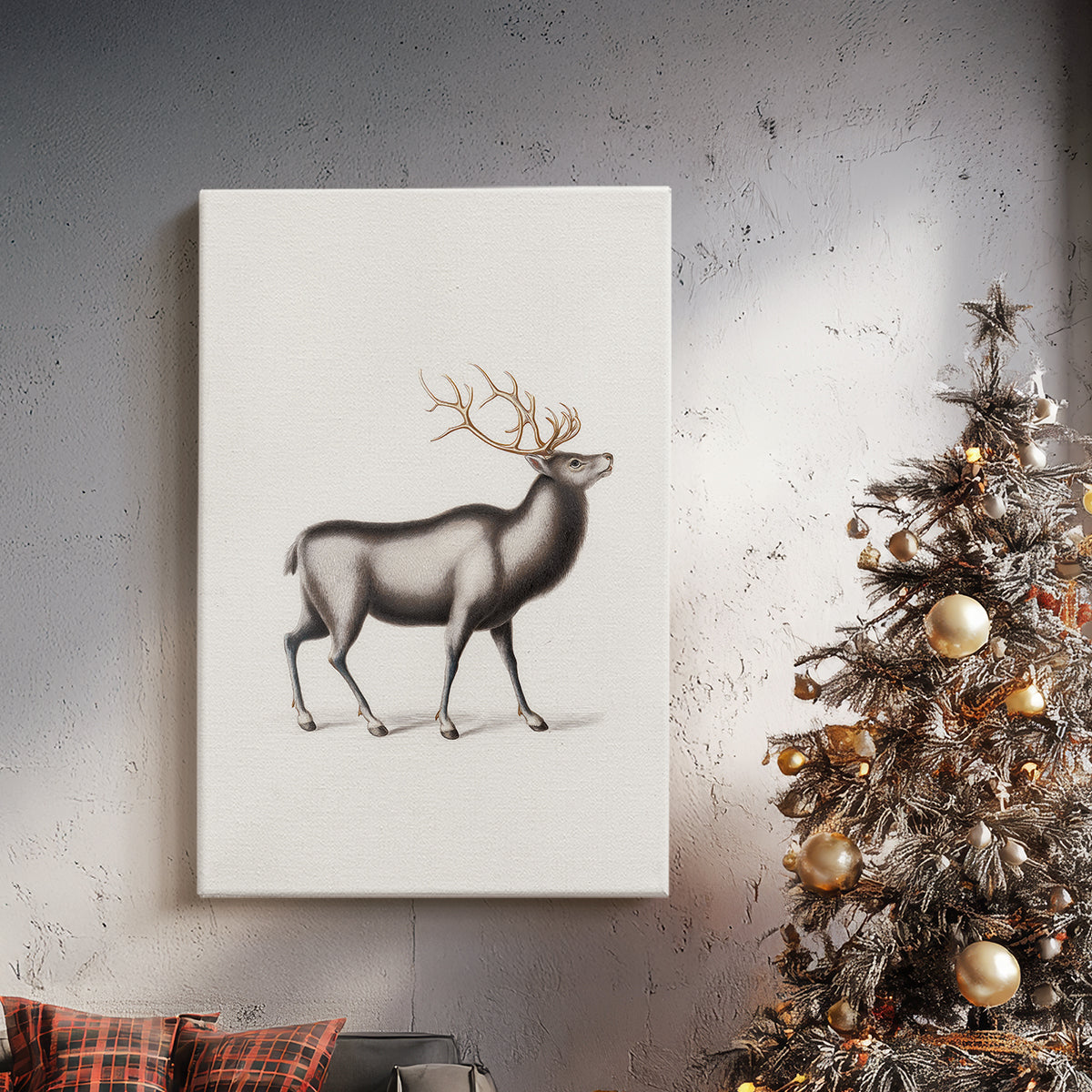 Pearled Manger Blessing - Canvas Art Print