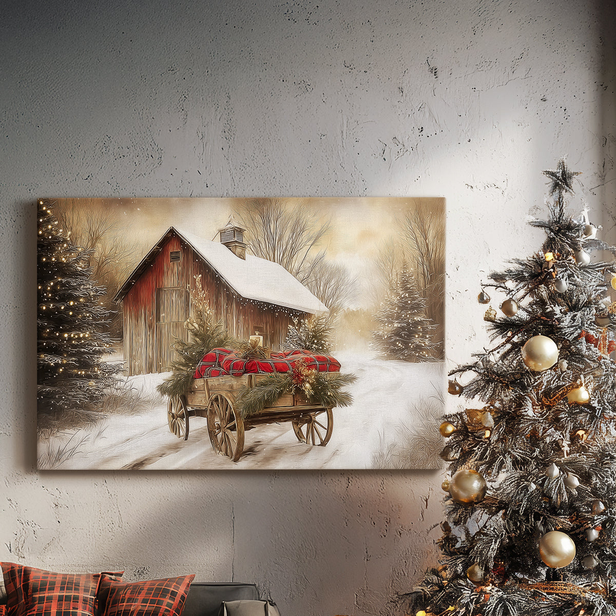 Warm Lantern Promise - Canvas Art Print
