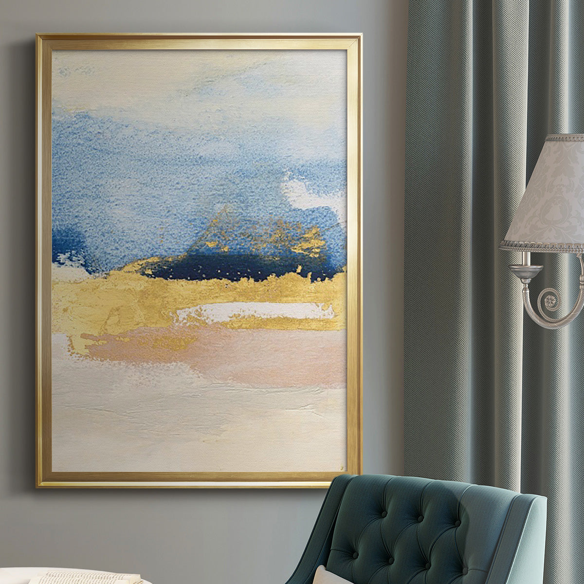 Pampa II - Modern Framed Canvas Print