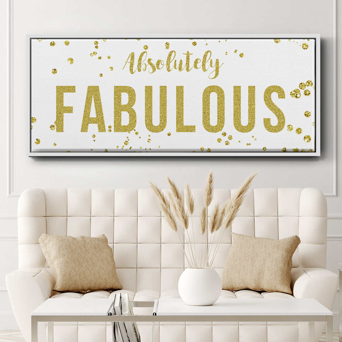 Fabulous - Floater Framed Canvas Print