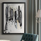 Grey Scribbles I - Modern Framed Canvas Print