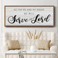 Serve the Lord - Floater Framed Canvas Print