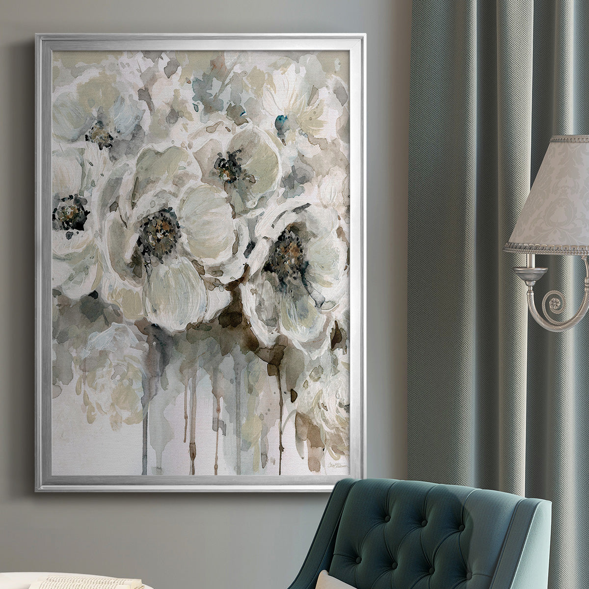 Soft Fragrance I - Modern Framed Canvas Print