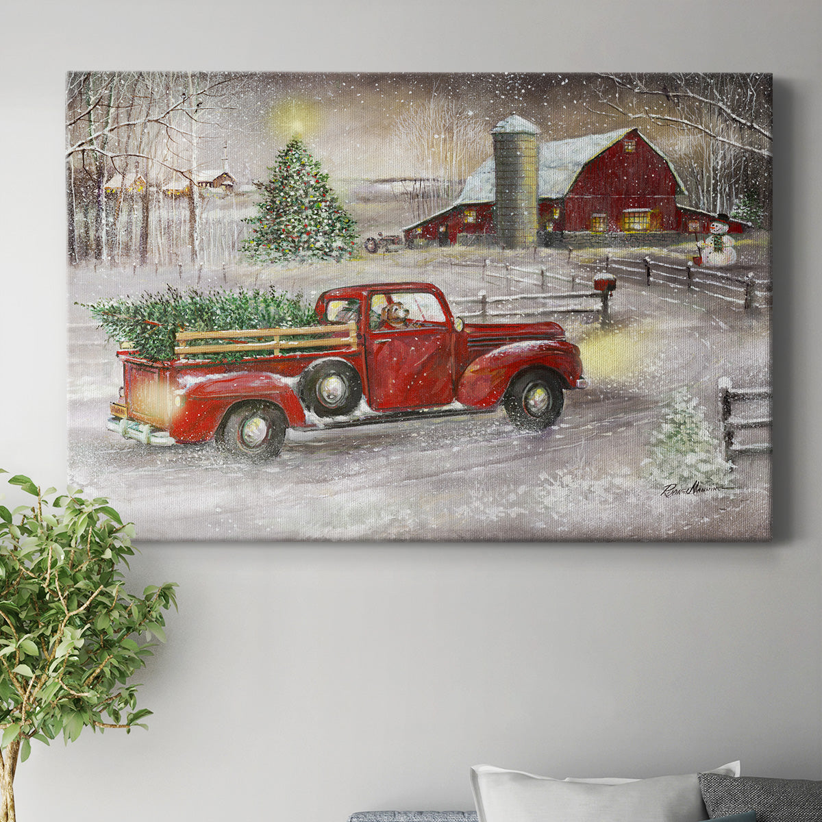 Making Christmas Memories - Canvas Art Print