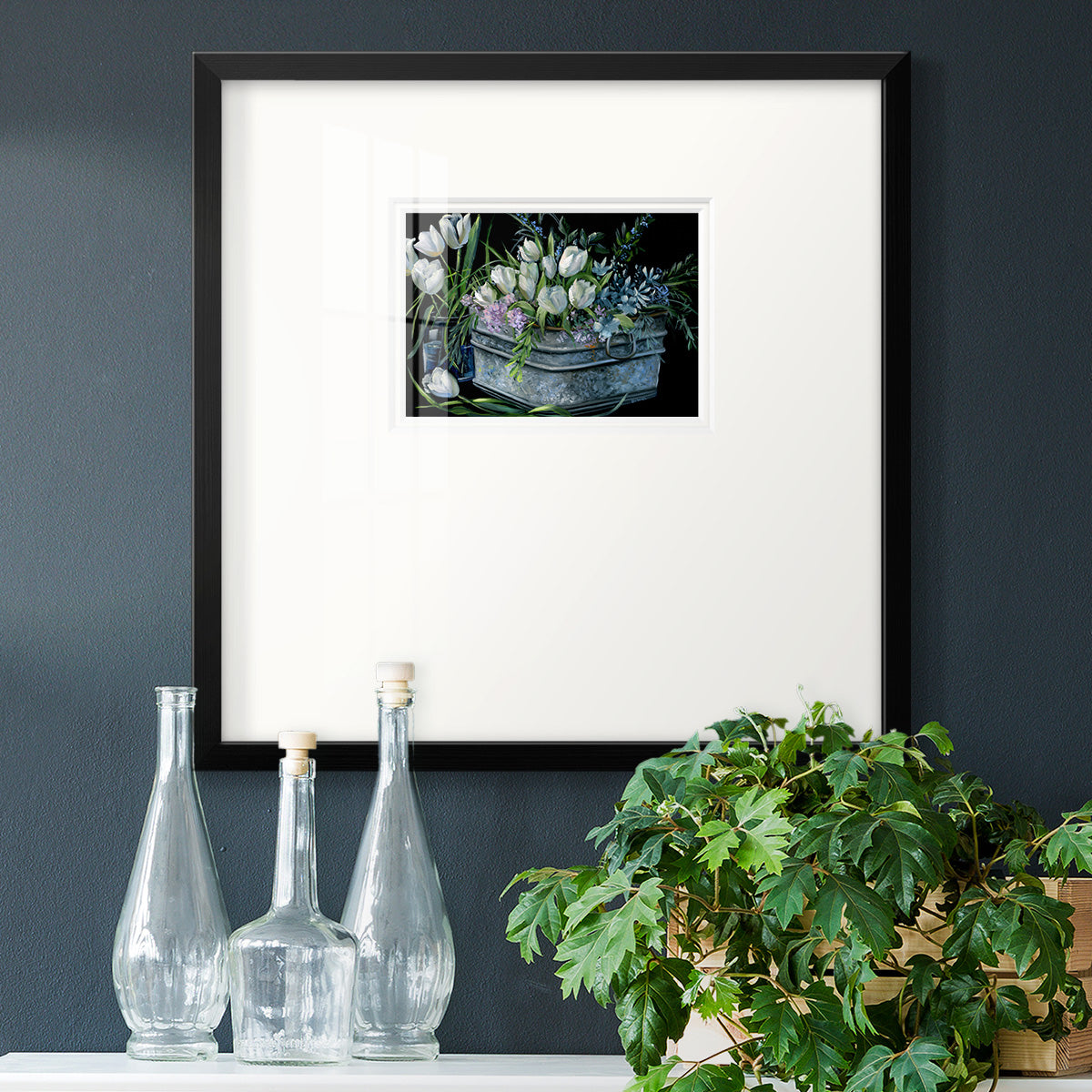 Wild Tulips Premium Framed Print Double Matboard