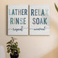 Lather Rinse Repeat Premium Gallery Wrapped Canvas - Ready to Hang