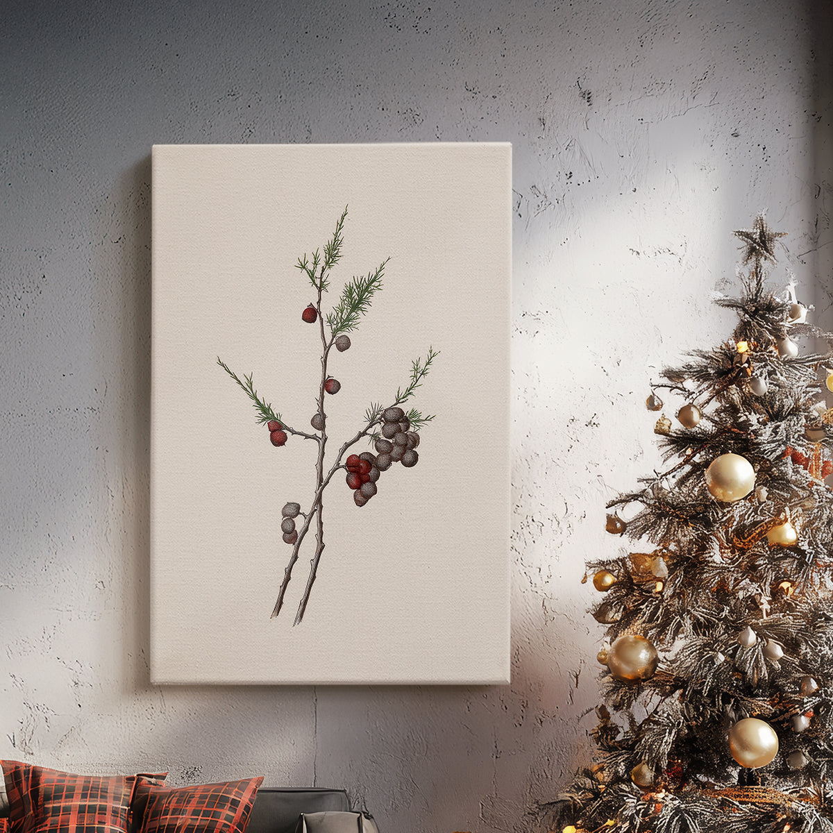 Carols of Frostlit Promise - Canvas Art Print
