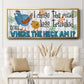 The Road Less - Floater Framed Canvas Print