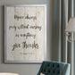 Rejoice Always - Modern Framed Canvas Print