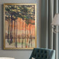 Between the Trees II - Modern Framed Canvas Print