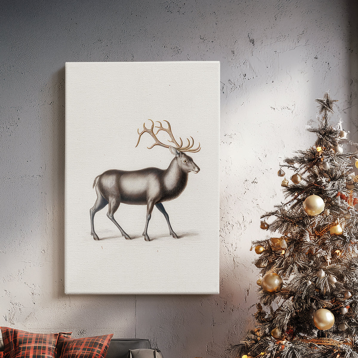 Frostlit Blessing of Hearth - Canvas Art Print