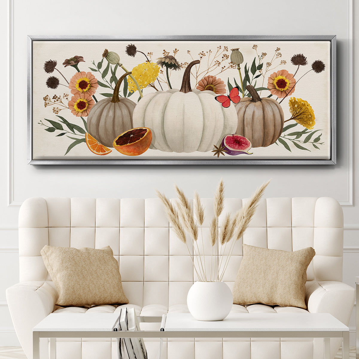Fall Botanicals - Floater Framed Canvas Print