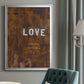Love Never Fails I - Modern Framed Canvas Print
