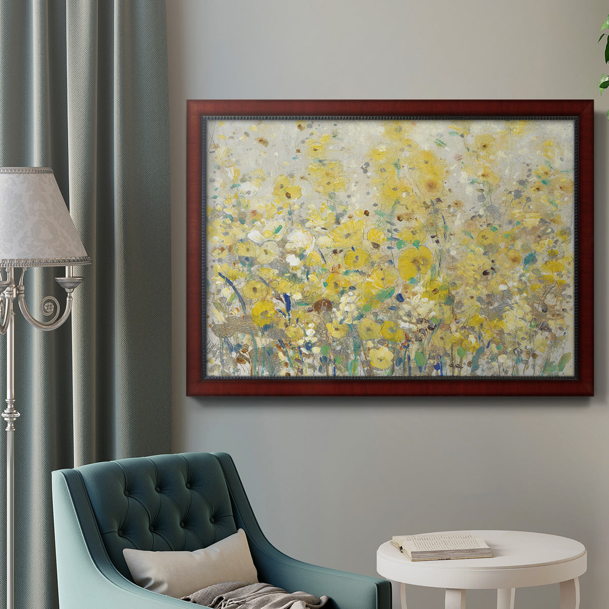 Cheerful Garden I Premium Framed Canvas- Ready to Hang