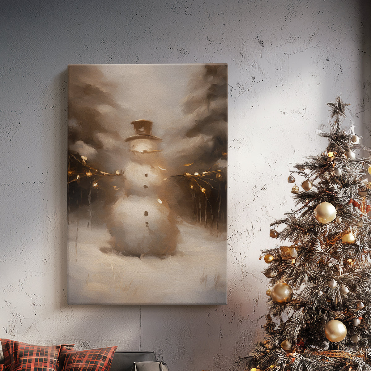 Candlelit Lantern Serenade - Canvas Art Print