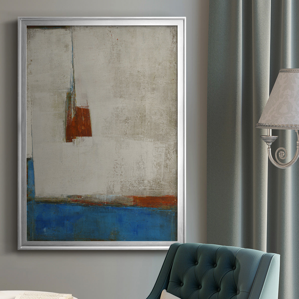 Take that Road - Modern Framed Canvas Print