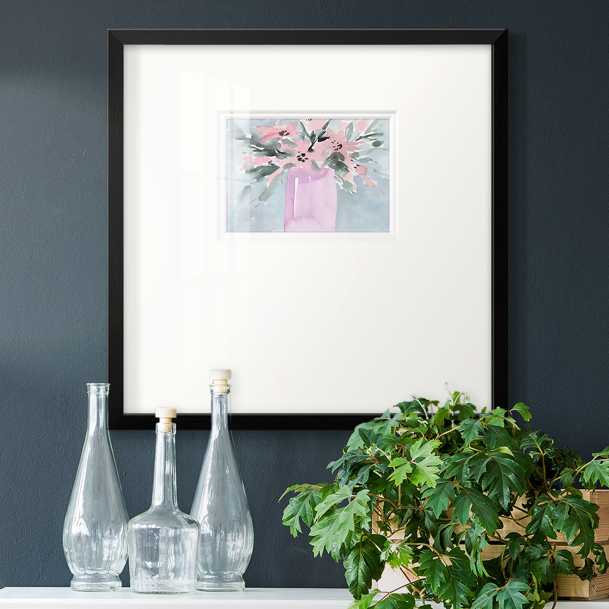 Broken Flowers I Premium Framed Print Double Matboard