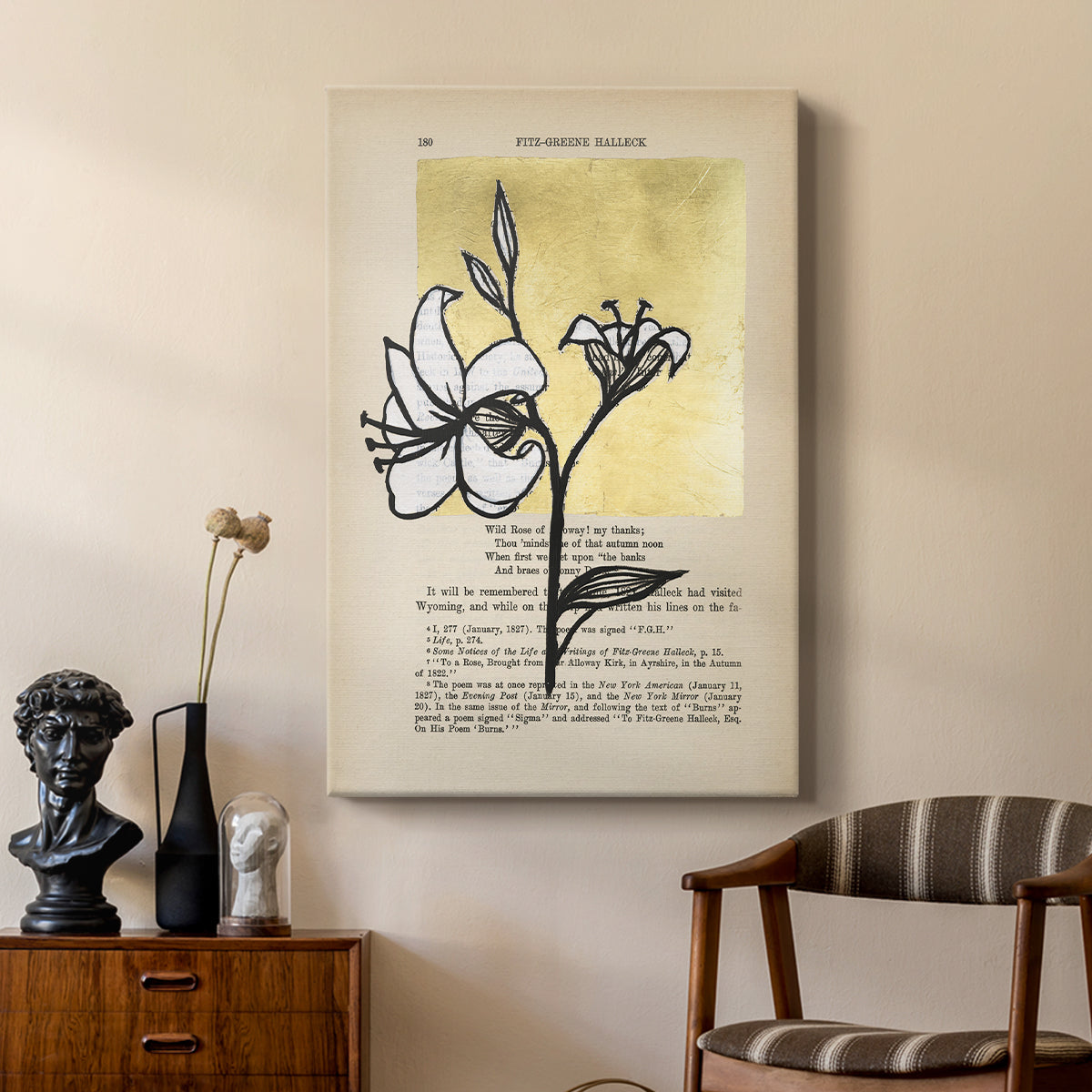Floral Diary IV - Canvas Art Print
