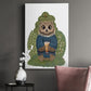 Latte Owl in Sweater - Canvas Art Print