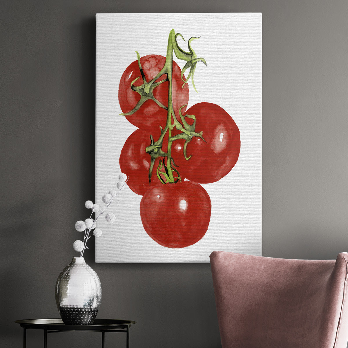 Watercolor Veggie IV Premium Gallery Wrapped Canvas - Ready to Hang