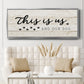 This is Us and the Dog - Floater Framed Canvas Print