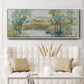 Trees on the Creek I - Floater Framed Canvas Print