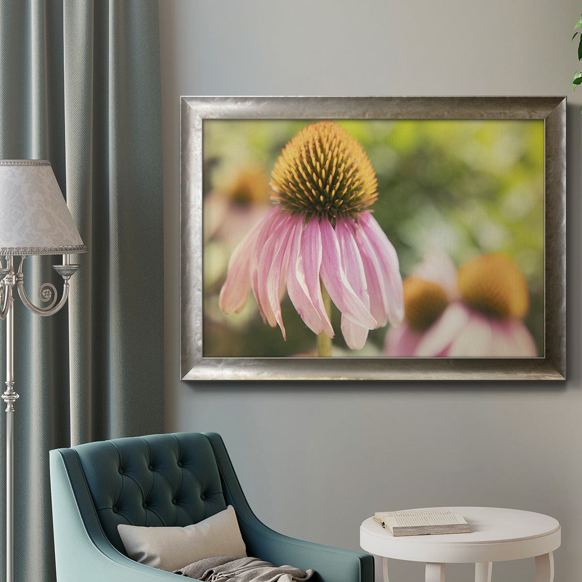 Echinacea Study II Premium Framed Canvas- Ready to Hang