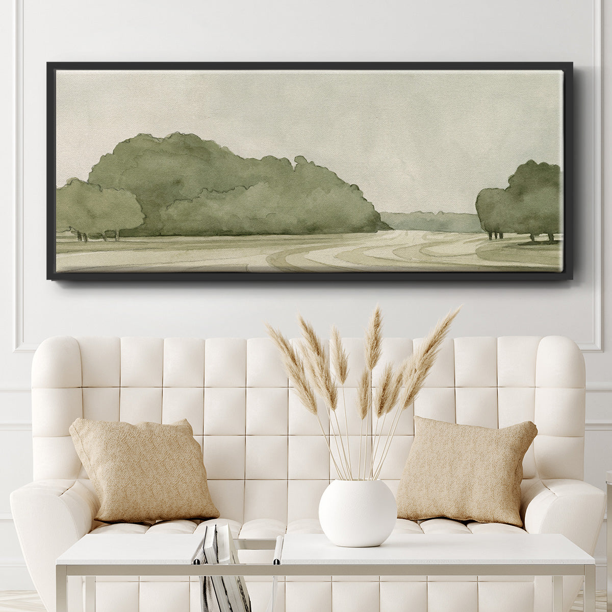 On Course I - Floater Framed Canvas Print