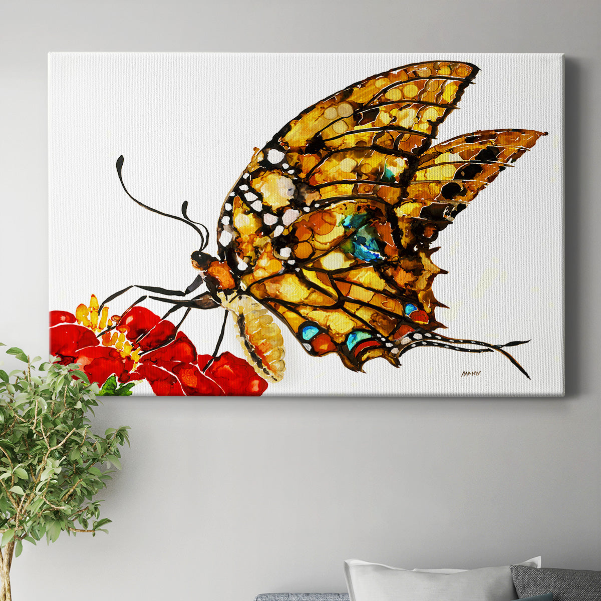 Wings II Premium Gallery Wrapped Canvas - Ready to Hang