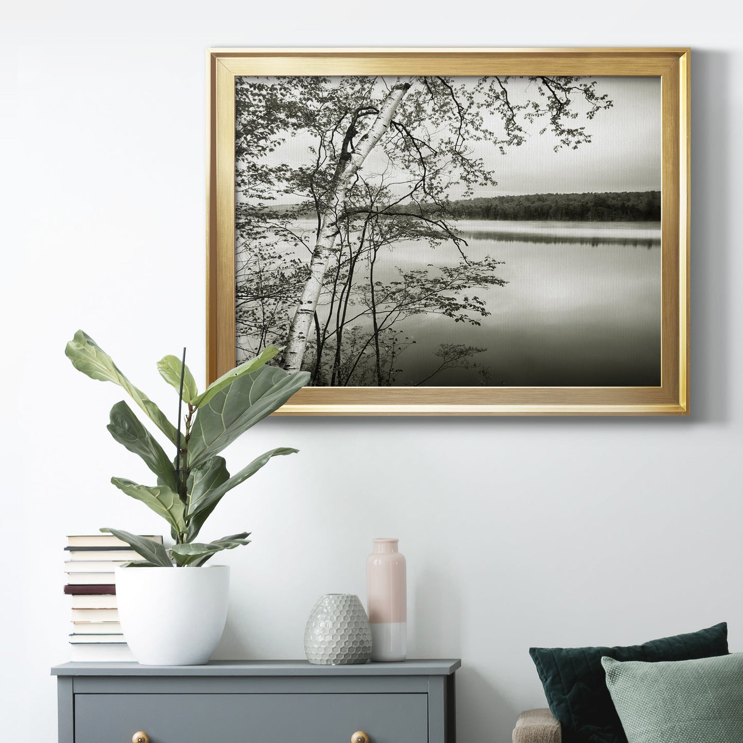 Adirondack Reflections - Modern Framed Canvas Print